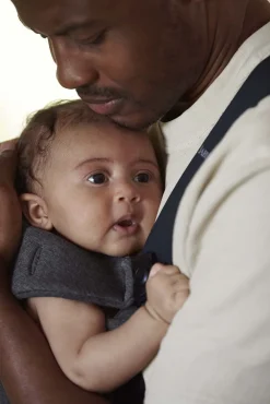 BABYBJORN BabyBjörn Mini Bæresele 3D Jersey, Sort/grå