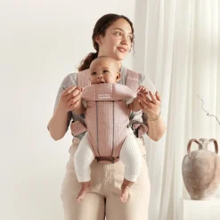 BABYBJORN BabyBjörn Mini Bæresele 3D Mesh, Dusty Pink