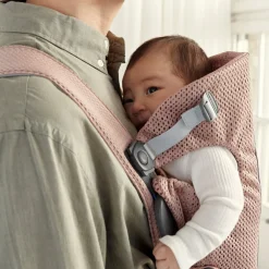 BABYBJORN BabyBjörn Mini Bæresele 3D Mesh, Dusty Pink