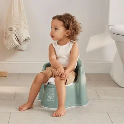 BABYBJORN BabyBjörn Pottestol, Deep Green/White