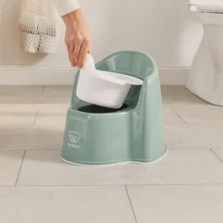 BABYBJORN BabyBjörn Pottestol, Deep Green/White