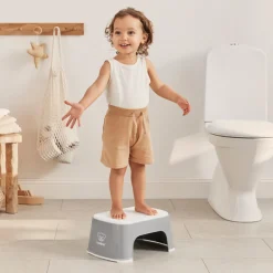 BABYBJORN Badeværelset*BabyBjörn Skammel, Grey/White Grå