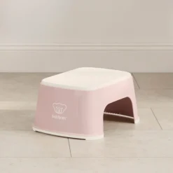 BABYBJORN Badeværelset*BabyBjörn Skammel, Powder Pink/White Lyserød