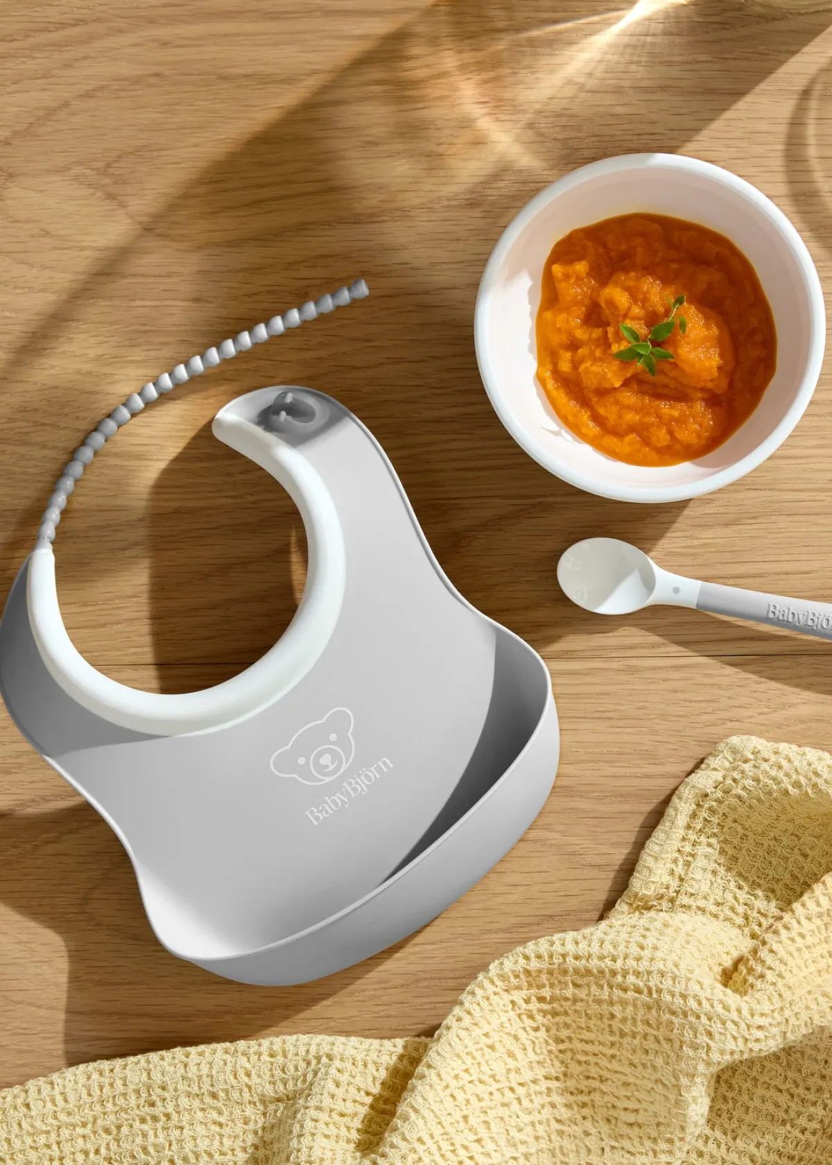 BABYBJORN BabyBjörn Spisesæt 3 Dele, Grå