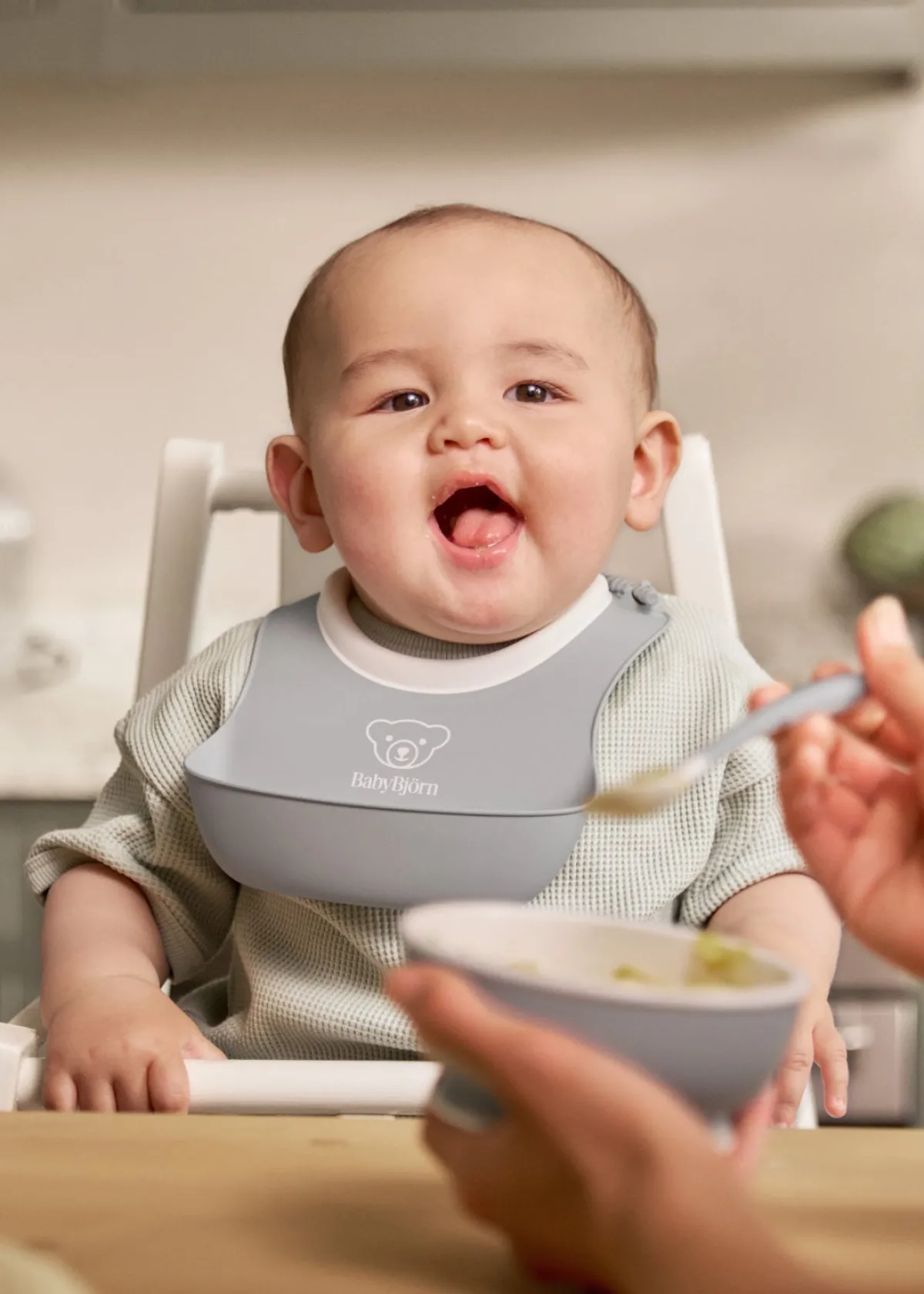 BABYBJORN BabyBjörn Spisesæt 3 Dele, Grå