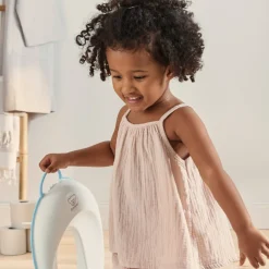 BABYBJORN Badeværelset*BabyBjörn Toiletsæde til Børn, Hvid/Turkis Blå/Hvid