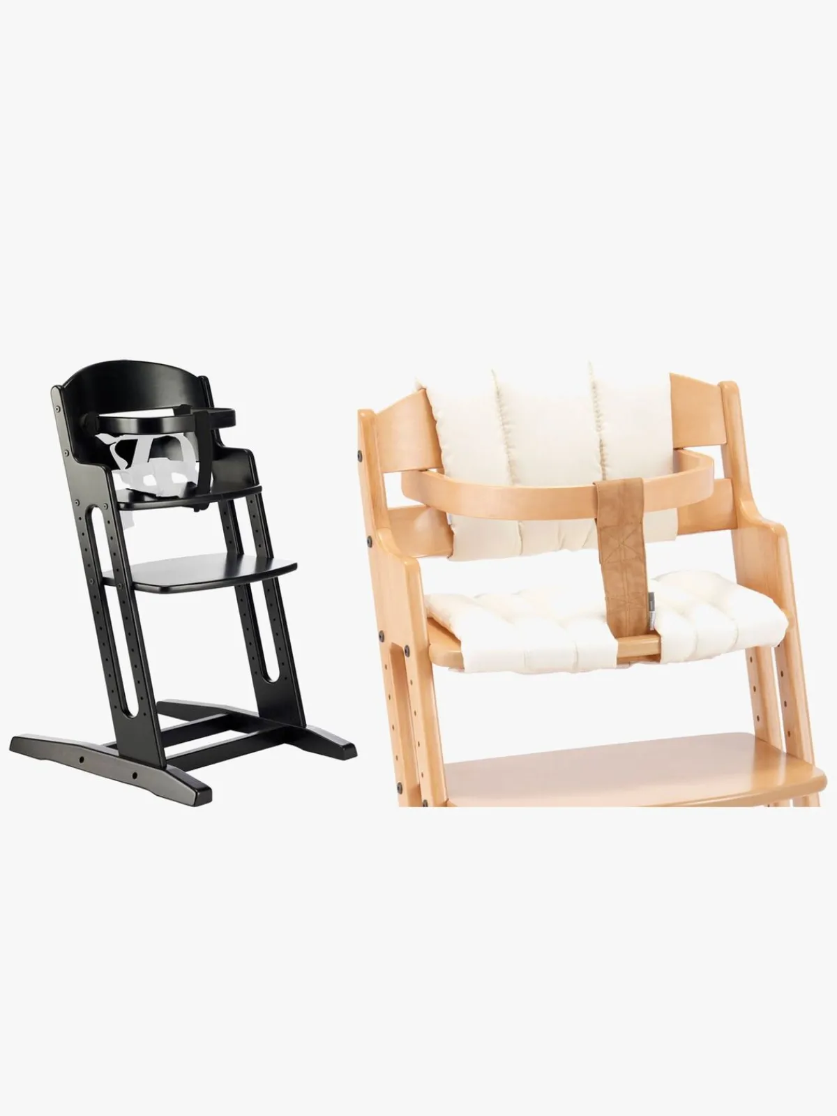 BabyDan Højstole & Tilbehør*Danstolen Højstol & Hynde, Sort/Beige