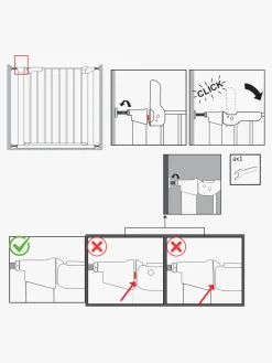 BabyDan Sikkerhed></noscript>Premier Sikkerhedsgitter + Forlænger, Hvid