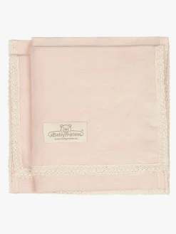 Børn BabyMatex Interiør>Babytæppe i Hør 75 x 100 cm, Lyserødt