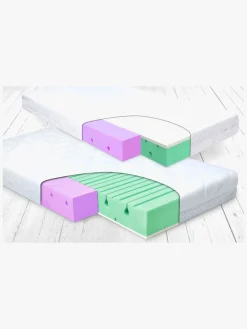 Børn BabyMatex Madrasser>Dual Dobbeltsidet Børnemadras i skum 60 x 120 cm