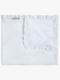 BabysOnly Interiør*Baby's Only Baby Crib Tæppe Teddy Calm, White Hvid