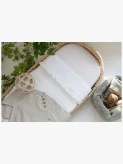 BabysOnly Interiør*Baby's Only Baby Crib Tæppe Teddy Calm, White Hvid