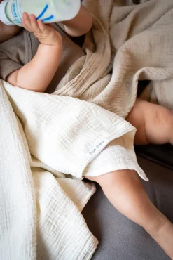 BabysOnly Stofbleer, Nusseklude & Babytæpper*Baby's Only Babysvøb 115x115 2-pak, Tender Linen Beige