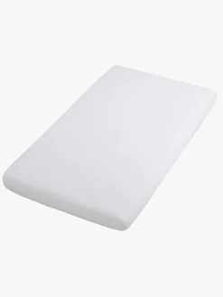 Børn BabysOnly Sengetøj>Baby's Only CALM Stræklagen med Broderi 60x120, White