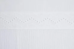 Børn BabysOnly Sengetøj>Baby's Only CALM Stræklagen med Broderi 60x120, White