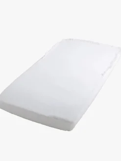 Børn BabysOnly Sengetøj>Baby's Only CALM Stræklagen 60x120, White