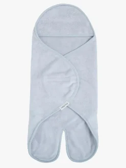 Børn BabysOnly Interiør>Baby's Only Hooded Baby Tæppe med Fødder Cozy, Misty Blue
