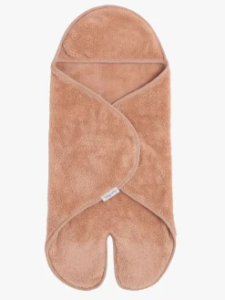 BabysOnly Interiør*Baby's Only Hooded Baby Tæppe med Fødder Cozy, Tuscany Beige