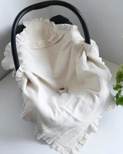 Børn BabysOnly Interiør>Baby's Only Hooded Baby Tæppe Calm, White