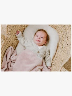 BabysOnly Interiør*Baby's Only Newborn Tæppe Cozy, Old Pink Grå