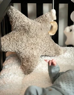 Børn BabysOnly Interiør></noscript>Baby's Only Star Snow Pude, Taupe