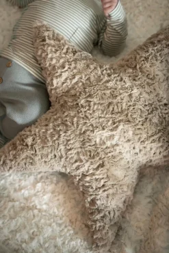 Børn BabysOnly Interiør></noscript>Baby's Only Star Snow Pude, Taupe