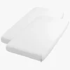 Børn BabysOnly Sengetøj>Baby's Only Stræklagen 2-pak 60x120, Tender White