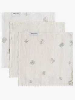 BabysOnly Stofbleer, Nusseklude & Babytæpper*Baby's Only Tender Bomuldsstofble 3-pak, Linen/Clover Beige