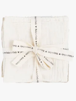 BabysOnly Stofbleer, Nusseklude & Babytæpper*Baby's Only Tender Bomuldsstofble 3-pak, Linen/Clover Beige