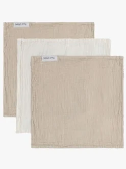 BabysOnly Baby's Only Tender Bomuldsstofble 3-pak, /Linen