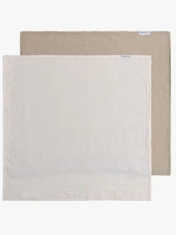 BabysOnly Stofbleer, Nusseklude & Babytæpper*Baby's Only 65x65 Tæppe/ Stofble i Musselin 2-pak, Tender Beige