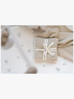 BabysOnly Stofbleer, Nusseklude & Babytæpper*Baby's Only 65x65 Tæppe/ Stofble i Musselin 2-pak, Tender /Clover Beige