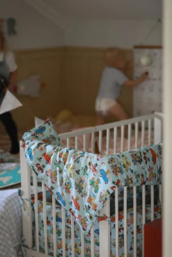 Bamse Sengetøj*Verdens Stærkeste Bjørn Sengesæt Tremmeseng 100x130