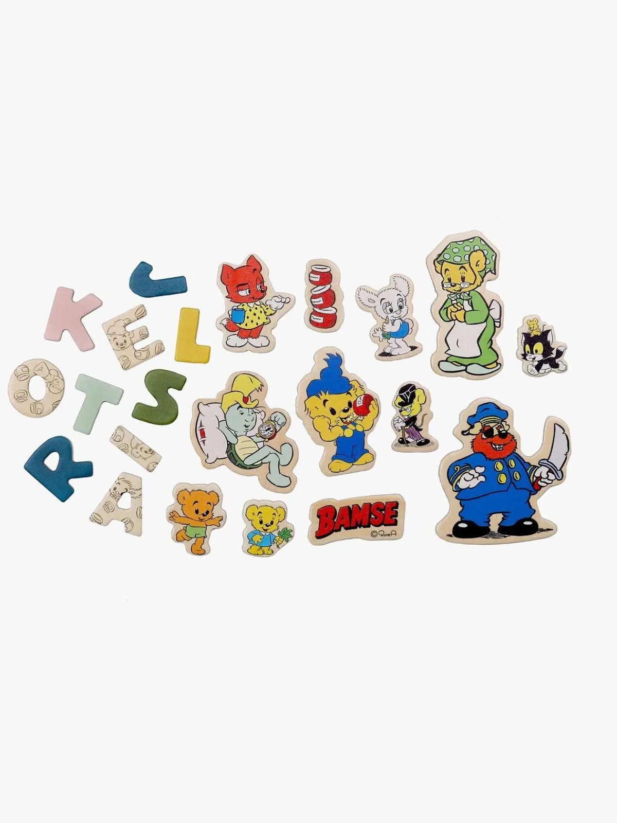 Børn Bamse Interiør>Verdens Stærkeste Bjørn Magnet Bogstaver og Figurer