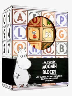 Mumin Trælegetøj*Barbo Toys Mumitroldene Træklodser 32 Stk.
