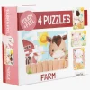 BarboToys Barbo Toys  Rør og føl Puslespil Bondegårdsvenner 4-i-1