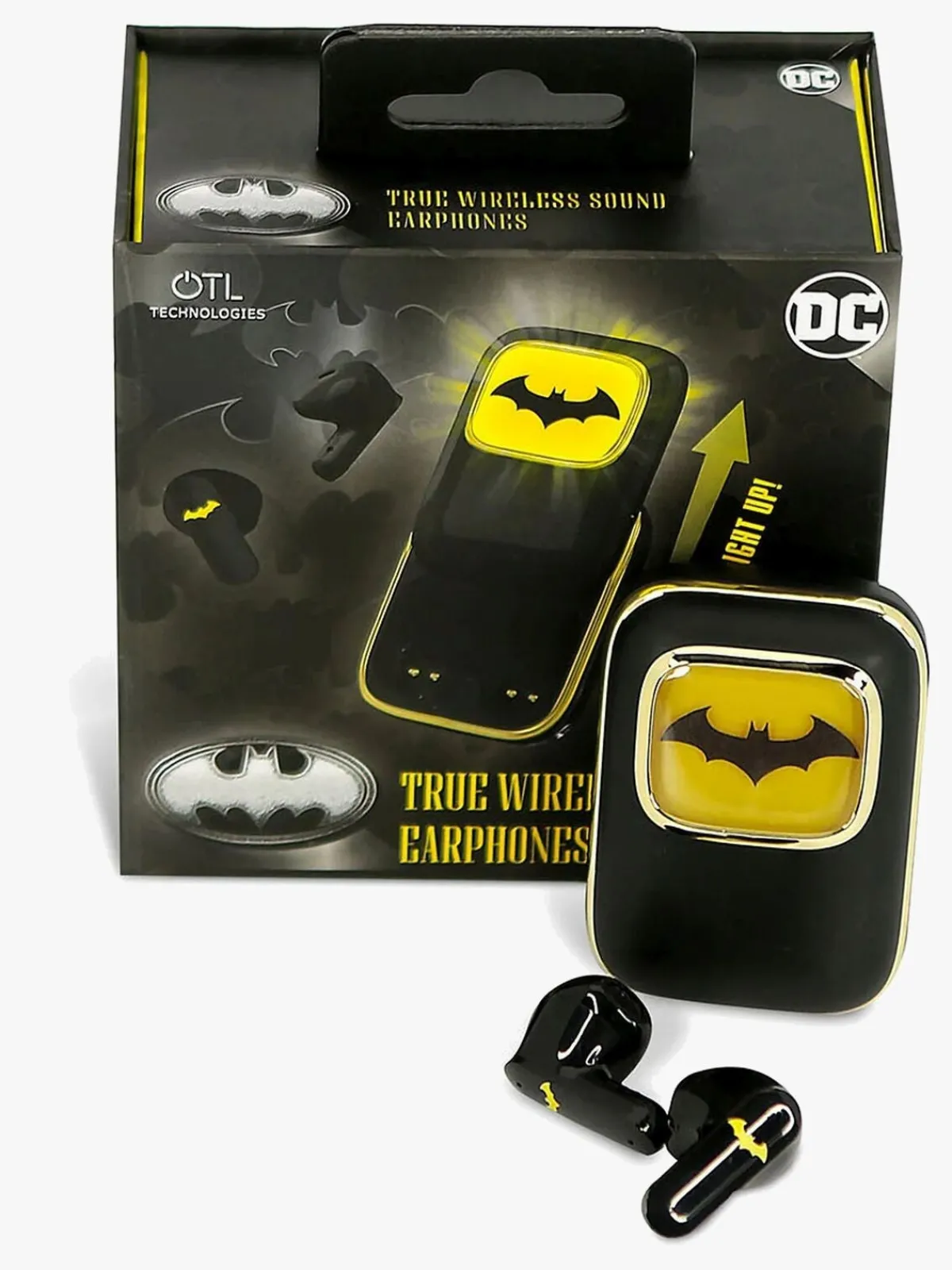 OTLTechnologies Elektronik & Media*Batman Høretelefoner In-Ear TWS med LED Blå
