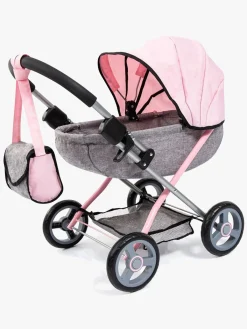 BayerDesign Dukker & Bamser*Bayer Design Cosy Dukkevogn, Grå Lyserød/Grå