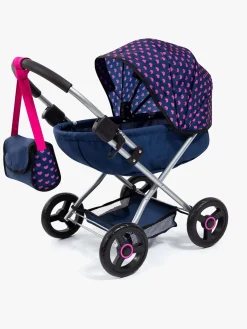 BayerDesign Dukker & Bamser*Bayer Design Dukkevogn Cosy, Blå/Lyserød Blå/Lyserød