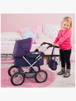 BayerDesign Dukker & Bamser*Bayer Design Trendy Dukkevogn Enhjørning, Blå Blå/Lyserød