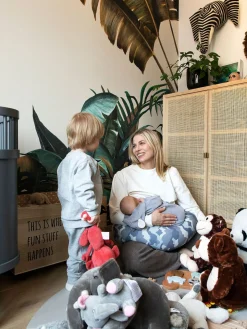 bbhugme Amning*Ammepude Betræk, Blueprint Blå