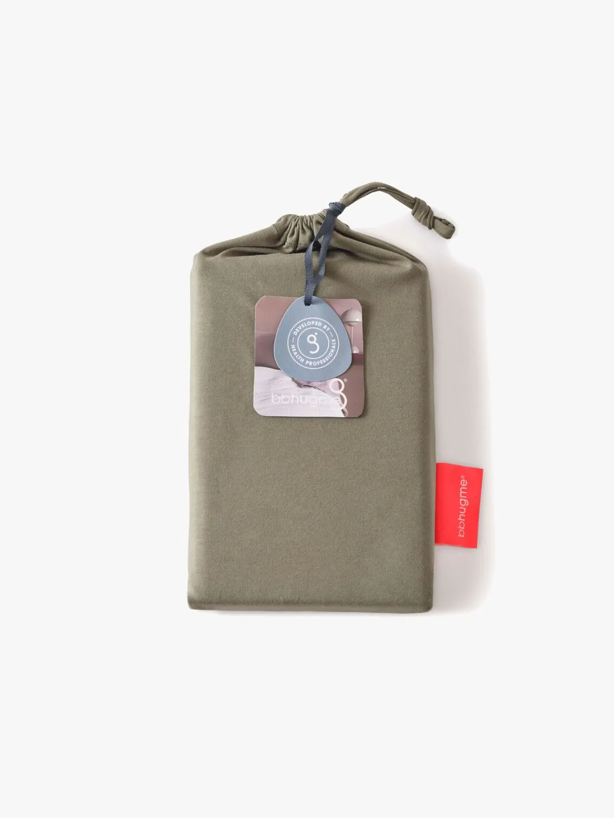 bbhugme Graviditets- og Ammepude inkl. Betræk, Stone/ Dusty Olive