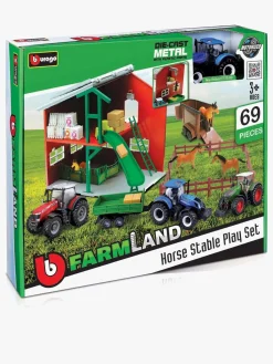 Bburago Legetøjsbiler & -Fartøjer>Farmland 1:43 Legesæt Stald