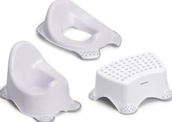 Beemoo Badeværelset>CARE Anti-Slip Potte, Toiletsæde og Skammel, Hvid