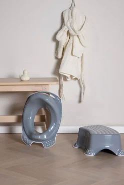 Beemoo Badeværelset>CARE Anti-Slip Toiletsæde & Skammel, Grå