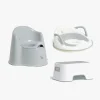 Beemoo CARE Assist Potte, Toiletsæde & Skammel, White/Grey