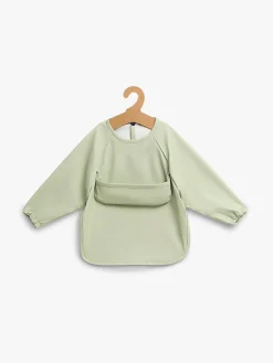 Beemoo CARE Bib  Langærmet Hagesmæk, Soft Green
