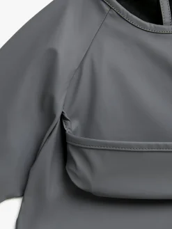 Beemoo CARE Bib  Langærmet Hagesmæk, Dark Grey