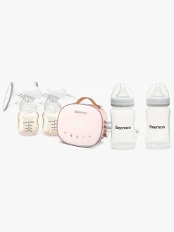 Beemoo CARE Duo Elektrisk Dobbelt Brystpumpe inkl. Modermælksflaske 240 ml 2-pak