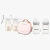 Beemoo Amning>CARE Duo Elektrisk Dobbelt Brystpumpe inkl. Modermælksflaske 180 ml 2-pak